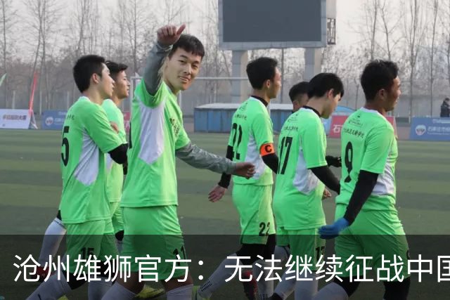 沧州雄狮官方：无法继续征战中国足球职业联赛